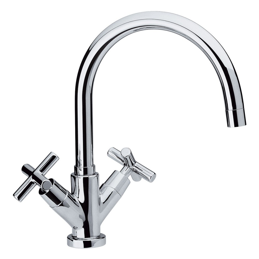 One-hole sink mixer with long spout