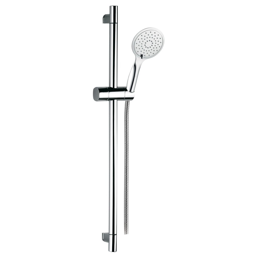 Sliding rail complete with three-jets abs shower and flexible cm 150