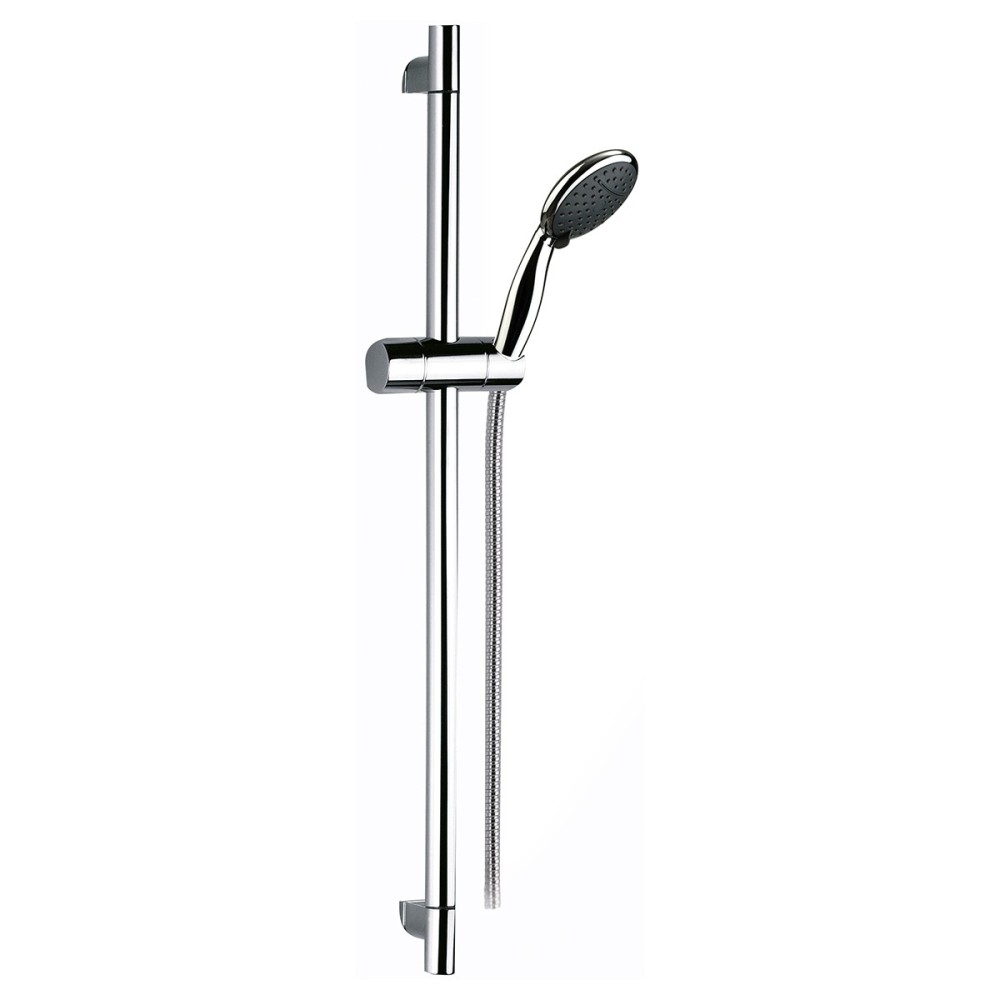Sliding rail complete with two-jets abs shower with water -fall and flexible cm 150