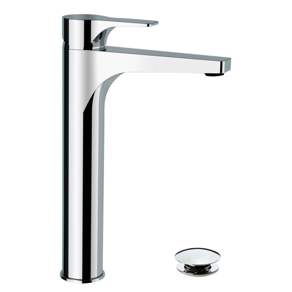 Single lever basin mixer H 265 mm with "Click-Clak" waste