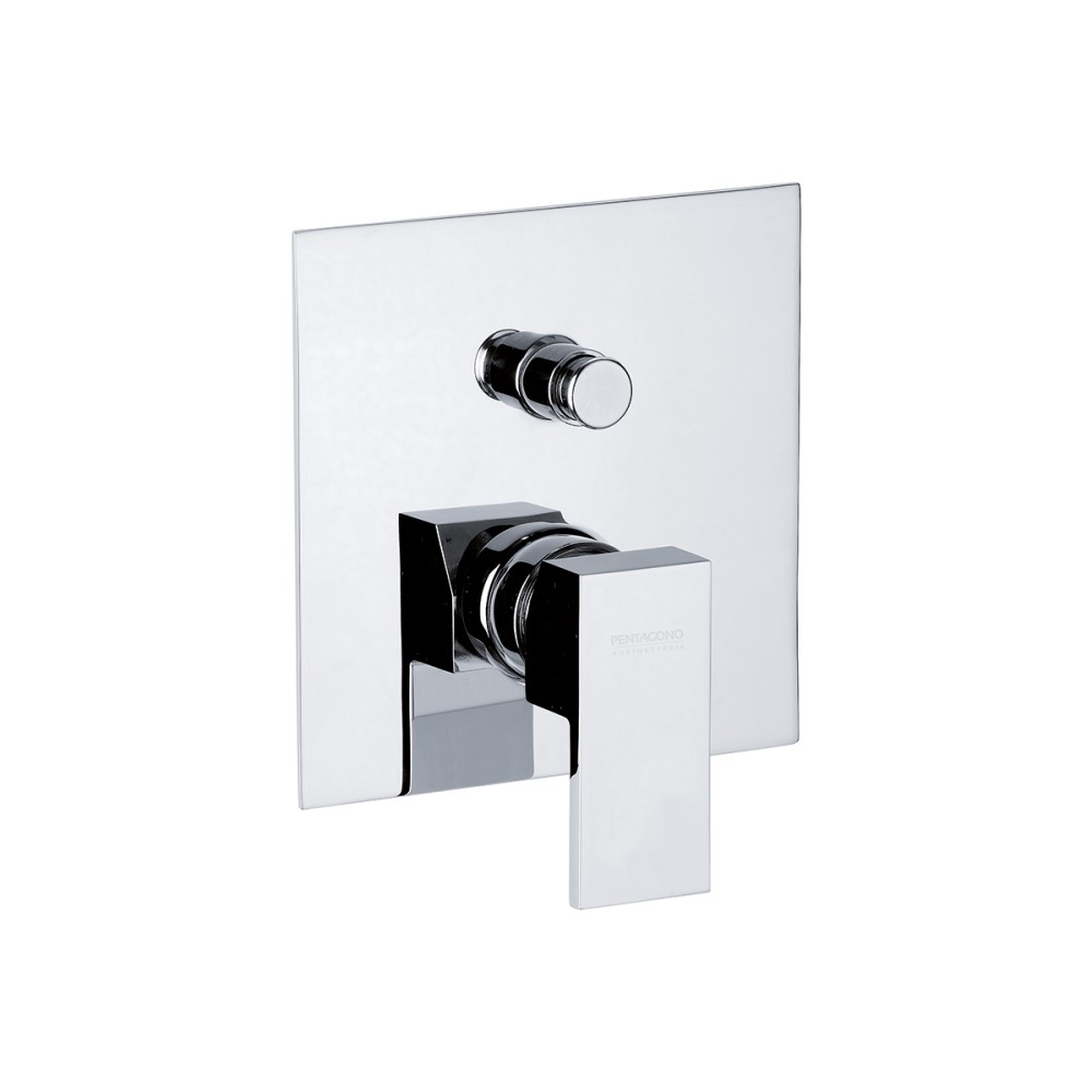 Concealed shower mixer with PUSH diverter COMPLETE