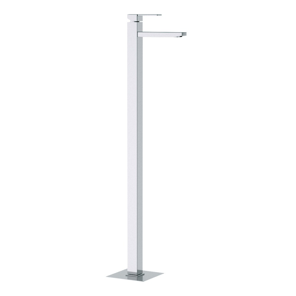 Single lever badin mixer floor mounting H 95 cm without pop-up waste