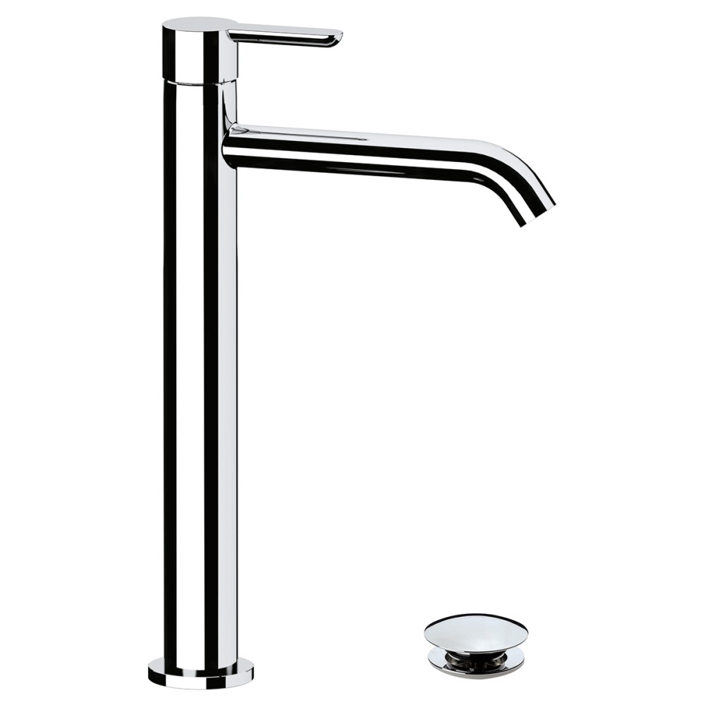 Single lever basin mixer H. 314 mm with "Click-Clack" waste