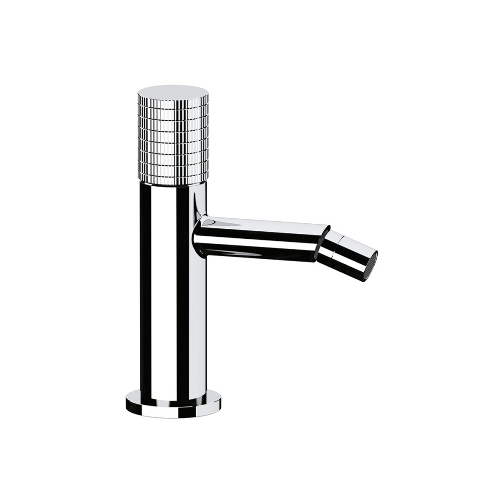 Single lever bidet mixer without pop-up