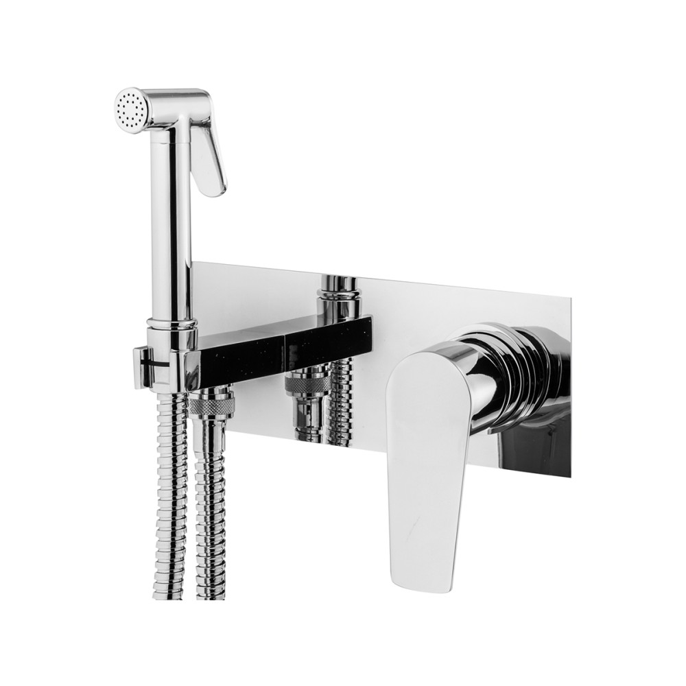 Concealed mixer with shut-off kit