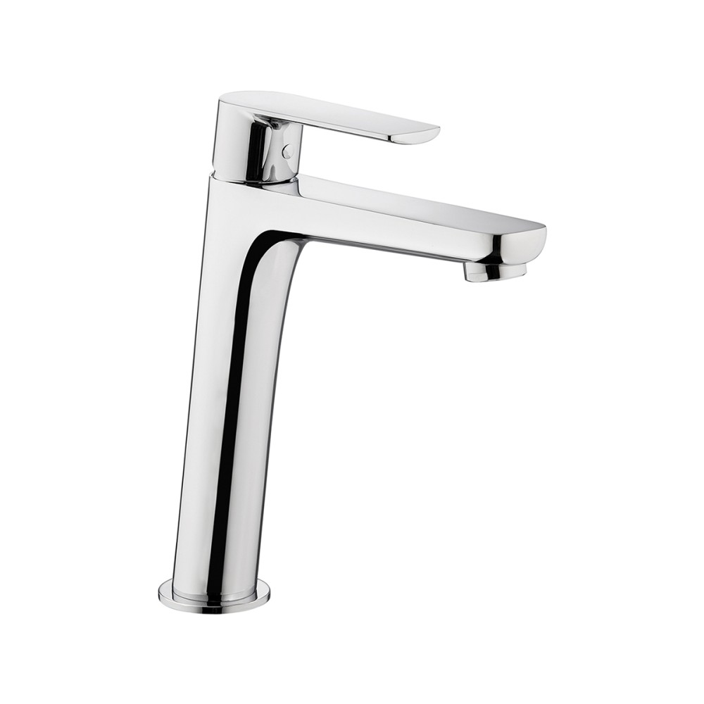 Single lever basin mixer H. 215 mm without pop-up