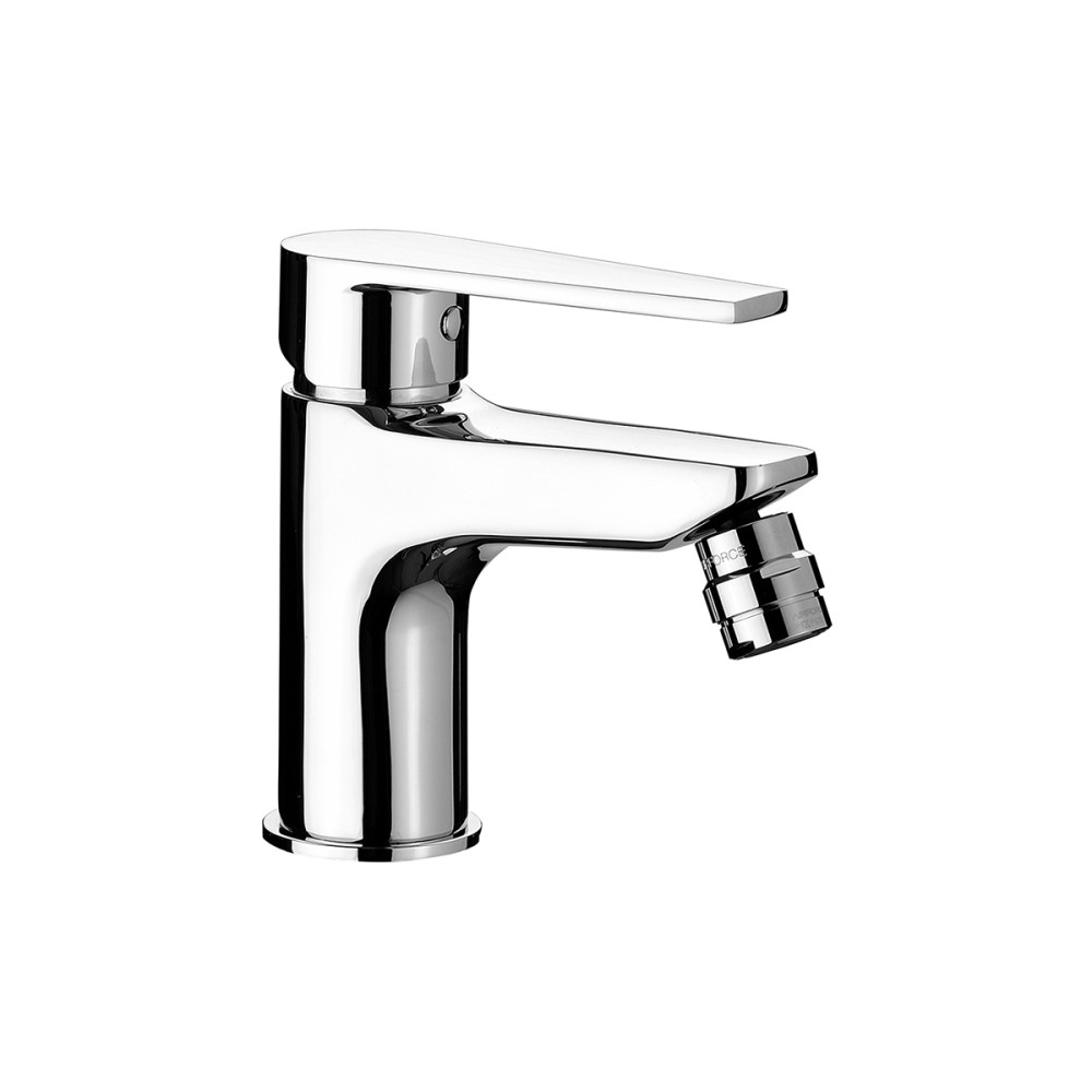 Single lever bidet mixer without pop-up