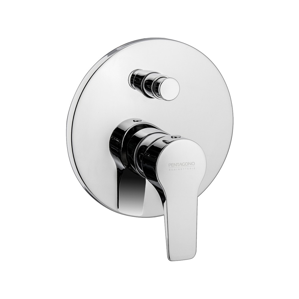 Concealed shower mixer with "Push" diverter