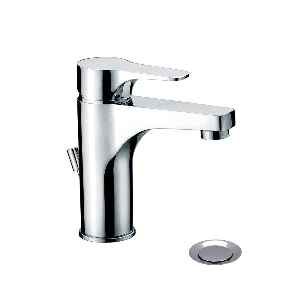 Single lever basin mixer H 150 mm with pop-up