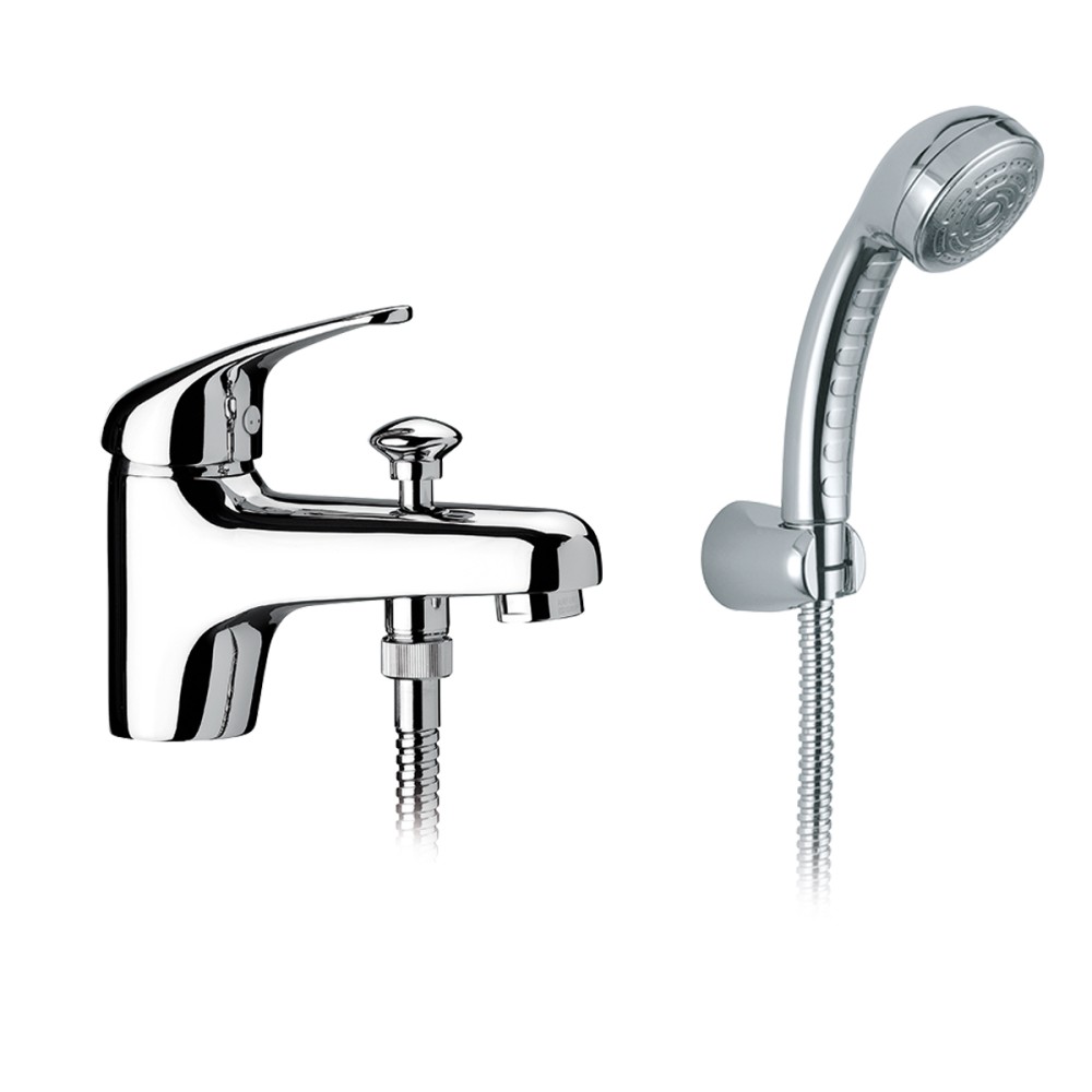 Single lever bath/shower with diverter with shower set