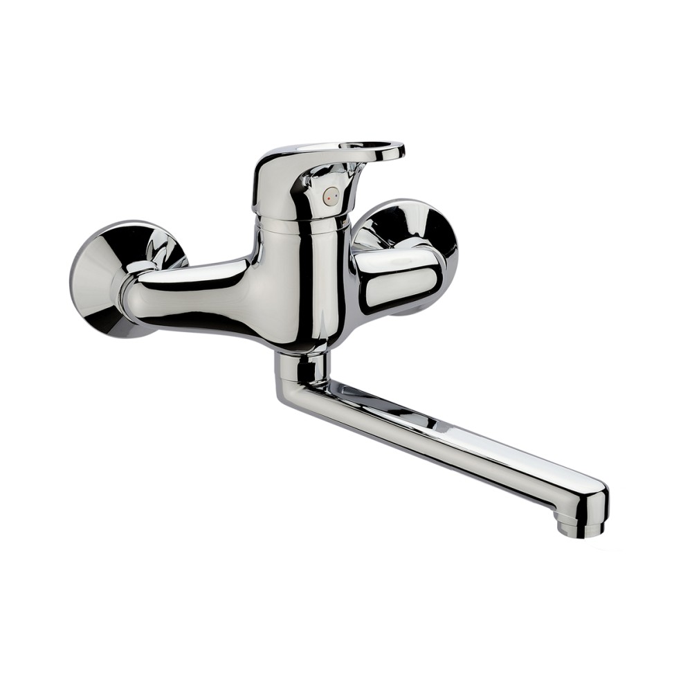 Single lever wall sink mixer spout cm 16