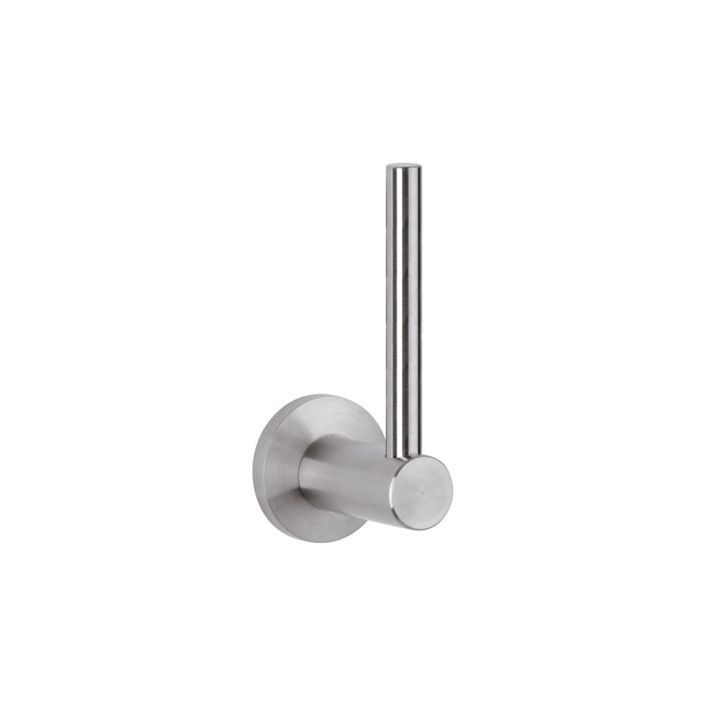 Spare toilet roll holder in stainless steel