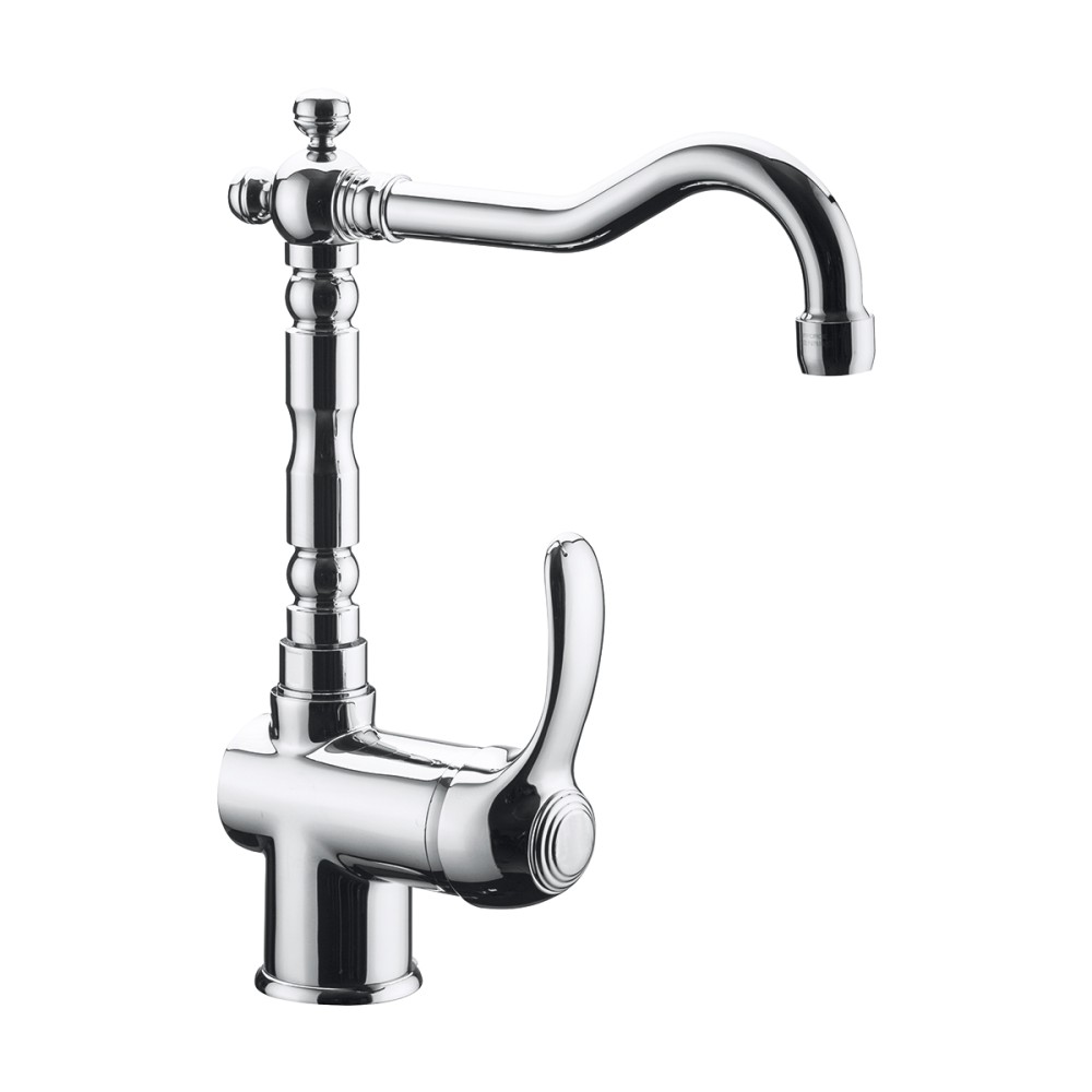 Single lever sink mixer old style spout
