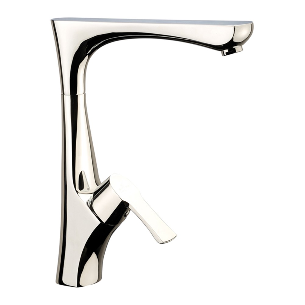 Single lever sink mixer H. 300 mm with swivel spout