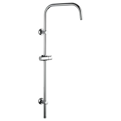 Bridge stainless steel shower column height 102 cm with sliding support, 1/2 connection female without diverter