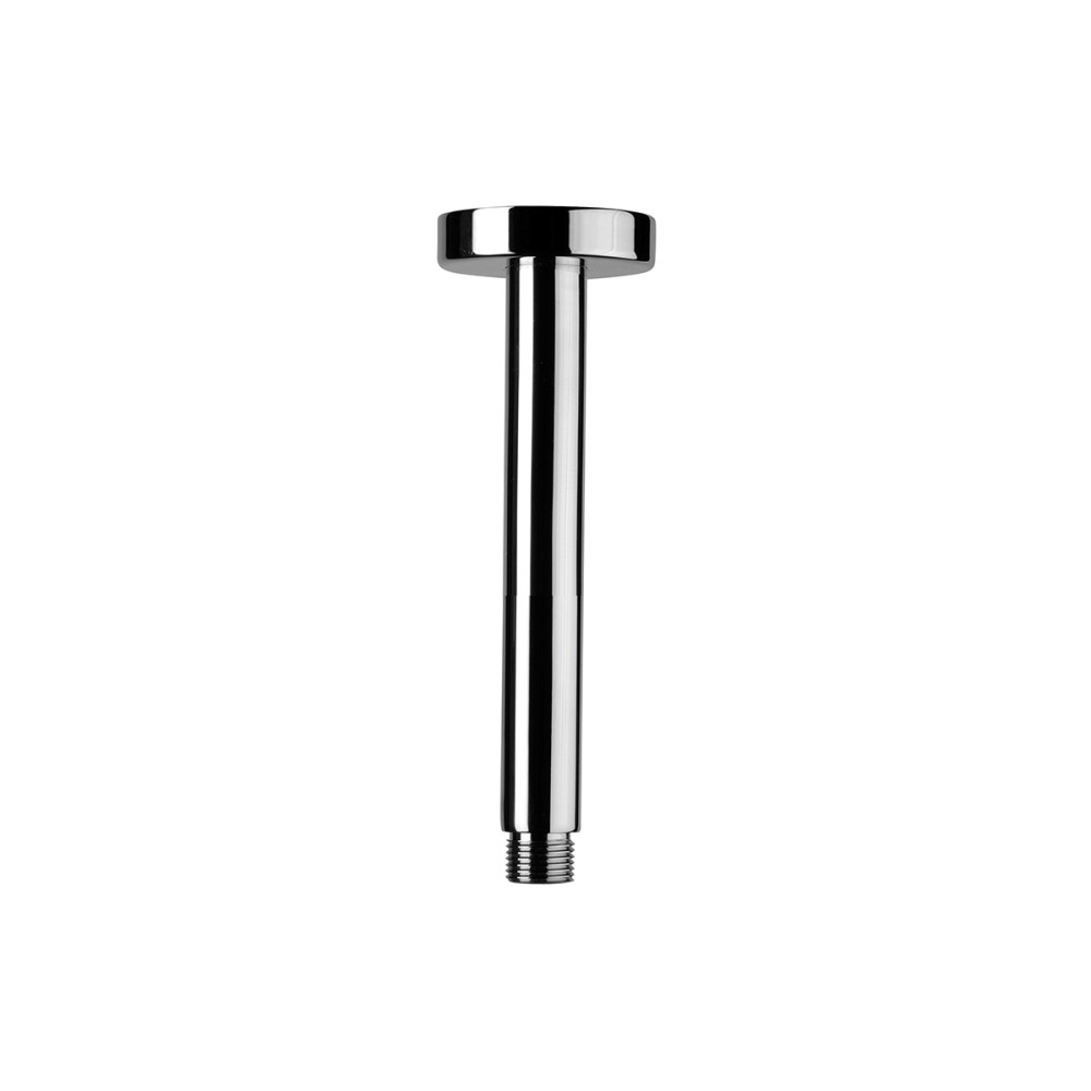 Brass ceiling shower arm d. 22 with running flange cm 20