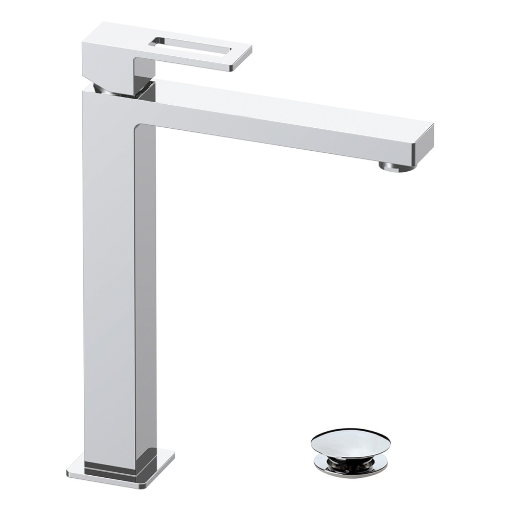 Single lever basin mixer H 290 mm with "Click-Clack" waste