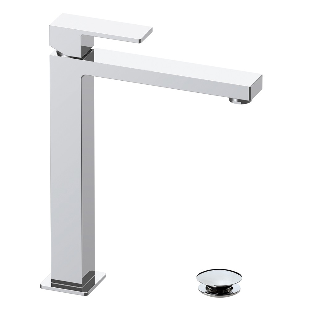 Single lever basin mixer H 290 mm with "Click-Clack" waste