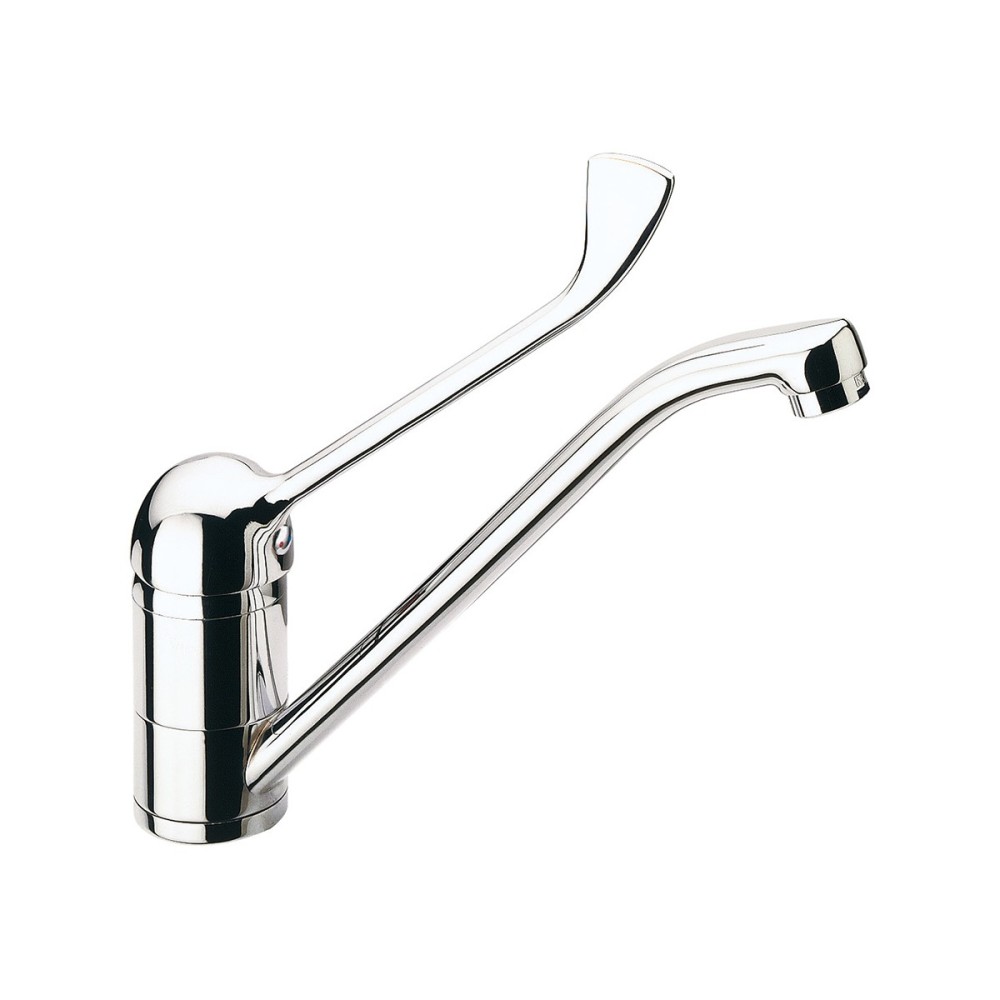 Single lever sink mixer for clinic