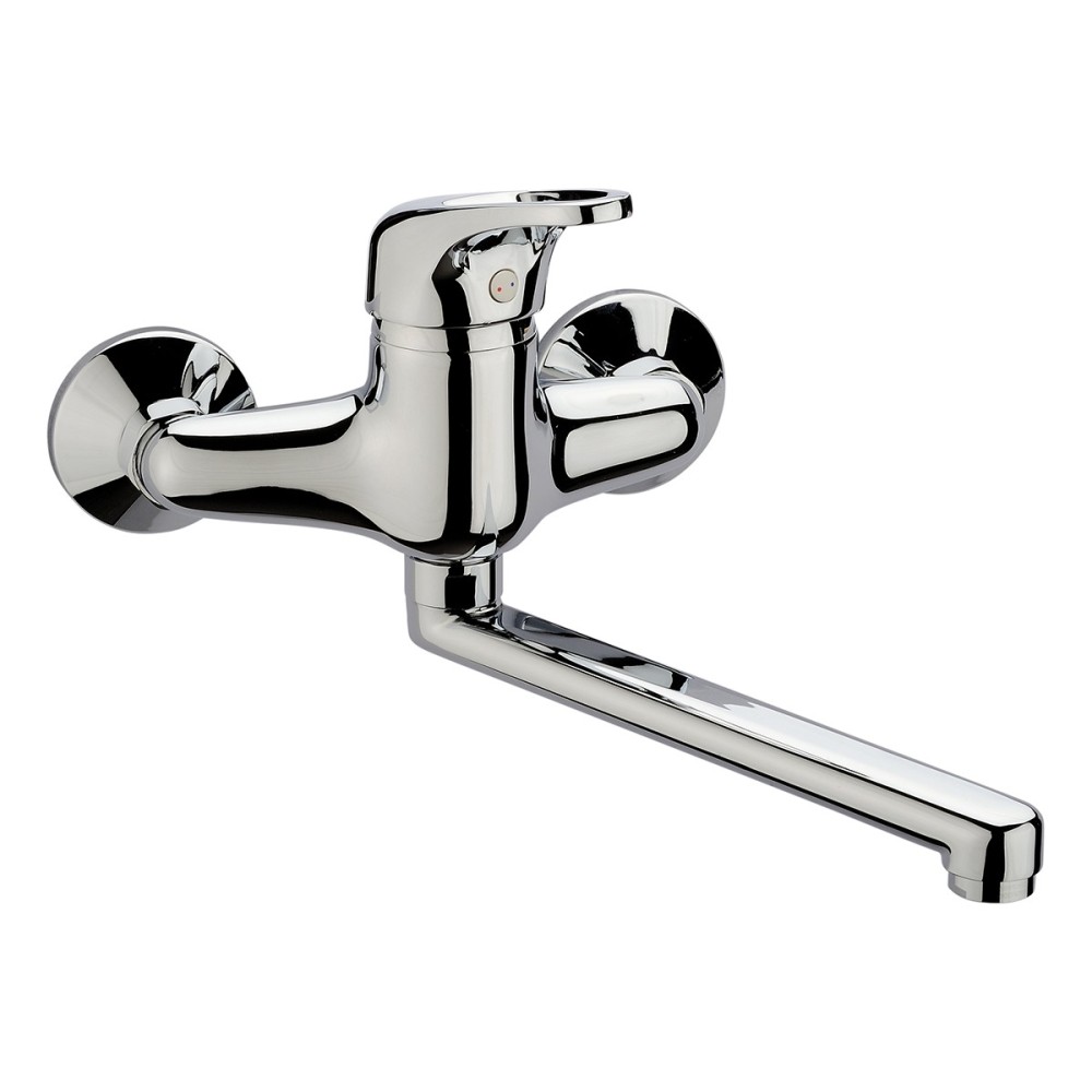Single lever wall sink mixer spout cm 20